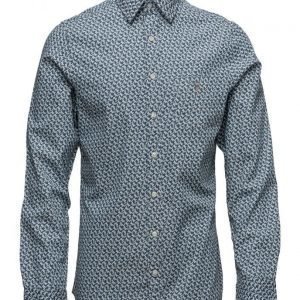 GANT Minileaf Indigo Fitted Ls Town