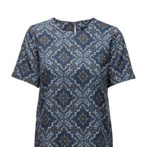 GANT O1. Paisley Printed Top lyhythihainen pusero