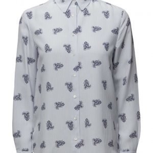 GANT O1. Striped Paisley Print Shirt pitkähihainen paita