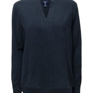 GANT O3. Solid Silk Shirt pitkähihainen pusero