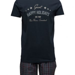 GANT Pajama Set Yale Check Holiday T pyjama