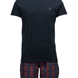 GANT Pajama Set Yale Check Logo T pyjama