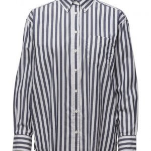 GANT R1. Dreamy Oxford Ex Boyfrie Stripe pitkähihainen paita