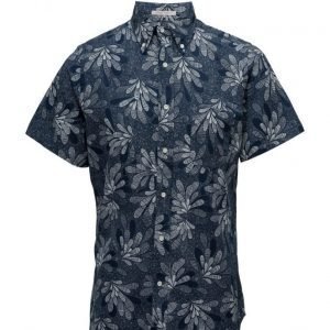 GANT Rugger R. Indigo Oxford Floral Hobd Ss lyhythihainen paita