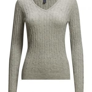 GANT Stretch Lambswool Cable V-Neck neulepusero