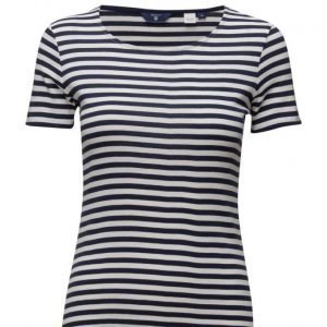 GANT Striped Rib S.S. T-Shirt