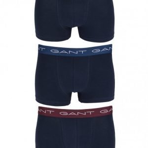 Gant 3-Pack Trunk Cotton STR Bokserit Navy