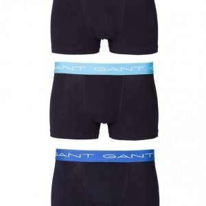 Gant 3-Pack Trunk Cotton Stretch Bokserit Black