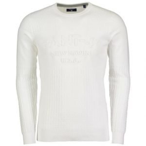 Gant Active Logo Barstripe Crew Neule