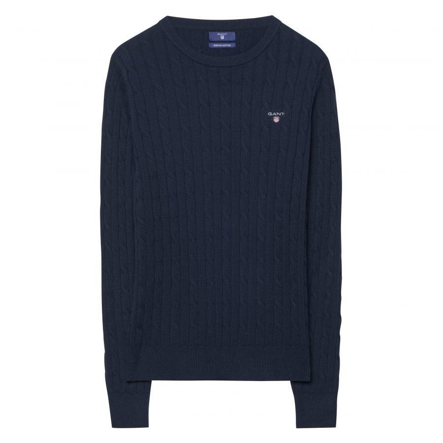 Gant Cable Knit O-Neck Neule