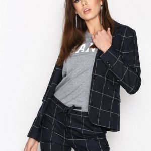 Gant Check Stretch Blazer Jakku Blue