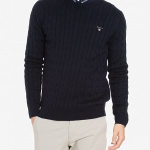 Gant Cotton Cable Crew Pusero Blue