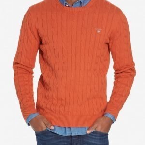 Gant Cotton Cable Crew Pusero Burnt Ochre