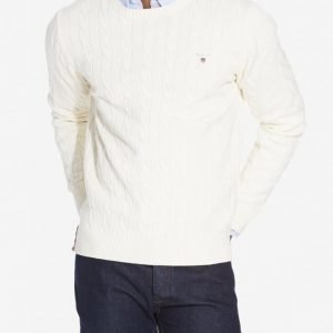 Gant Cotton Cable Crew Pusero Cream