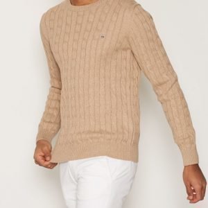 Gant Cotton Cable Crew Pusero Sand Beige