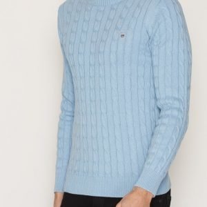 Gant Cotton Cable Crew Pusero Vaaleansininen