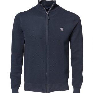 Gant Cotton Pique Zip Neule