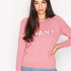 Gant Embroidered Gant Crew Neulepusero Apricot