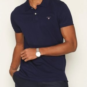 Gant Fitted Pique Rugger Pikeepaita Blue