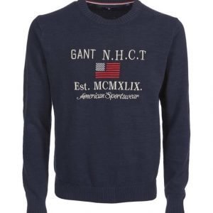 Gant Flag Cotton Crew Neule