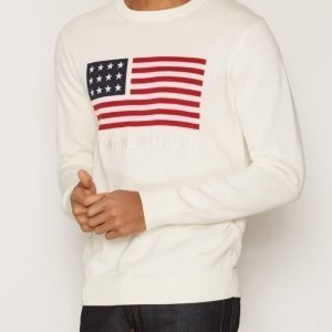 Gant Flag Crew Pusero Cream