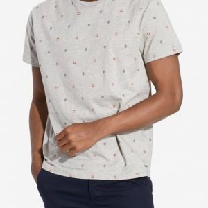 Gant Foulard T-shirt T-paita Grey Melange