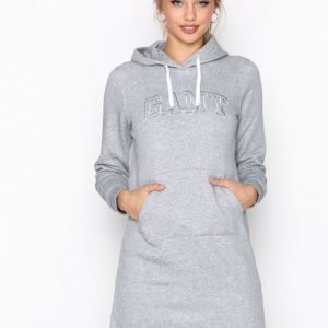 Gant Hoodie Dress Mekko Grey Melange