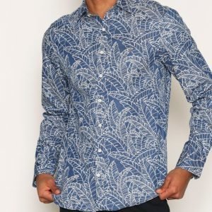 Gant Indigo Leaf Shirt Kauluspaita Sininen/lila