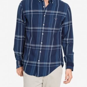 Gant Indigo Plaid Reg BD Kauluspaita Indigo