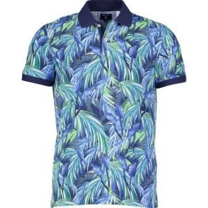 Gant Jungle Parrot Print Rugger Pikeepaita