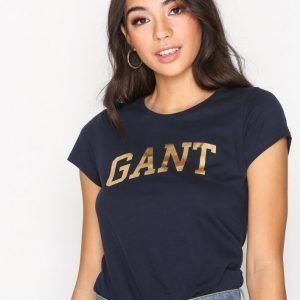 Gant Logo C-Neck Ss T-Shirt T-Paita Evening