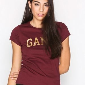 Gant Logo C-Neck Ss T-Shirt T-Paita Red