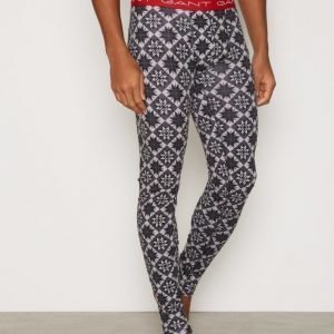 Gant Long Johns Holiday Star Pitkät alushousut Musta