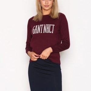 Gant Nhct College Crew Neulepusero Purple