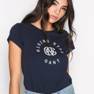 Gant Rising Star Ss T-Shirt T-Paita Evening