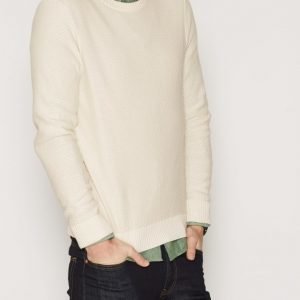 Gant Rugger R1. Solid Textured Crew Pusero Creme