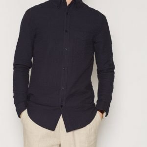 Gant Rugger R1.The Seersucker Lfbd Kauluspaita Blue