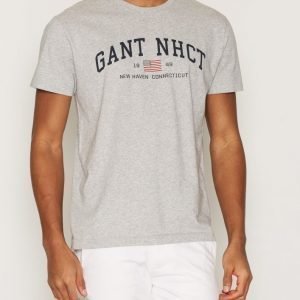 Gant SS T-shirt T-paita Grey Melange
