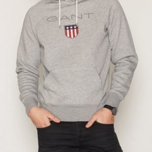 Gant Shield Sweater Hoodie Pusero Grey Melange