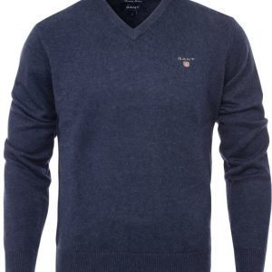 Gant Solid Cotton V Puuvillaneule