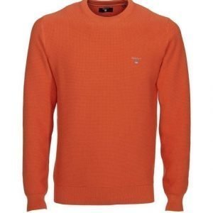 Gant Texture Cotton Crew Neule