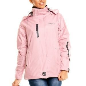 Geographical Norway vaaleanpunainen takki + fleece