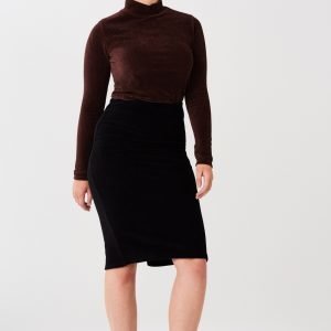 Gina Tricot Agnes Corduroy Skirt Hame Black