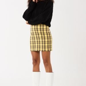 Gina Tricot Agnes Hame Yellow Check 2