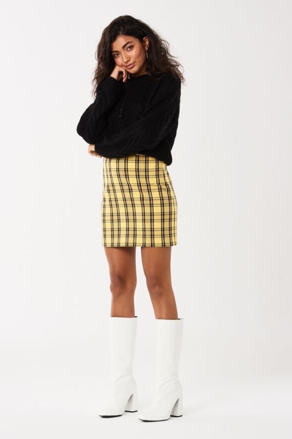 Gina Tricot Agnes Hame Yellow Check 2