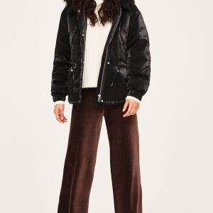 Gina Tricot Astrid Corduroy Trousers Housut Shavedchocolate