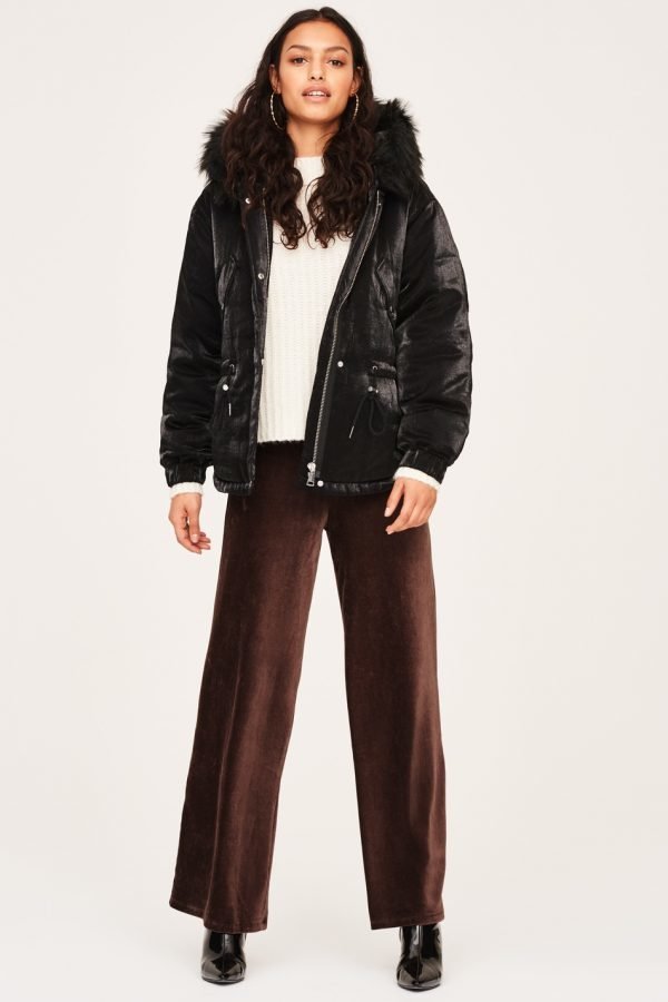 Gina Tricot Astrid Corduroy Trousers Housut Shavedchocolate