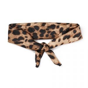 Gina Tricot Brown Leopard Head Scarf Huivi Brown Multi