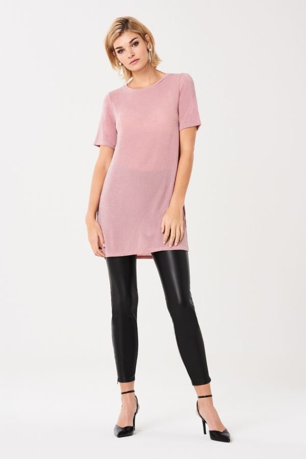 Gina Tricot Carmen T-Shirt Dress Mekko Pink Haze