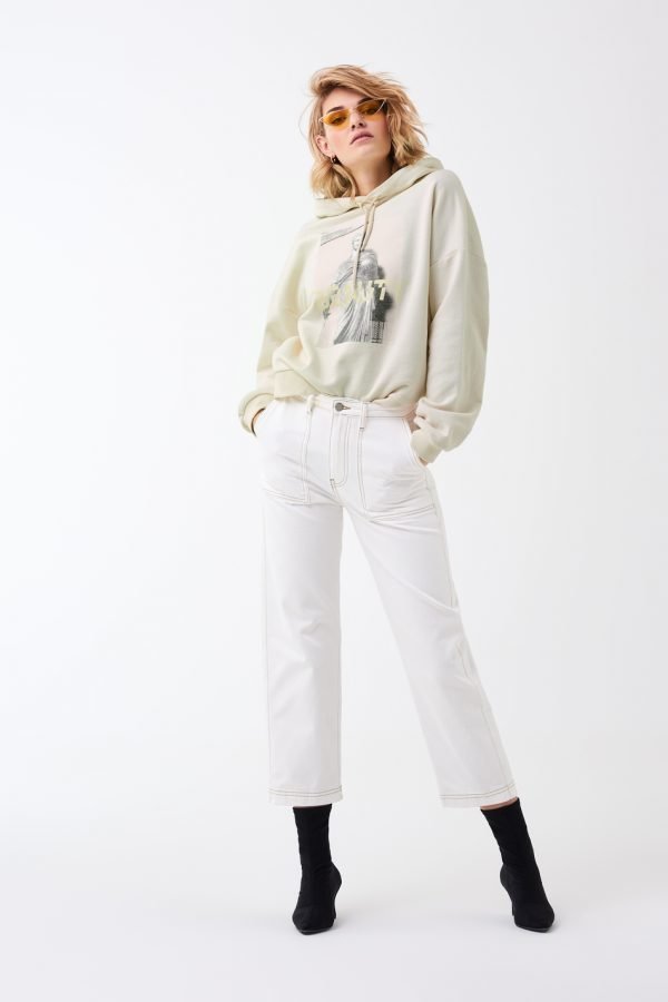 Gina Tricot Corinne Hood Huppari Offwhite